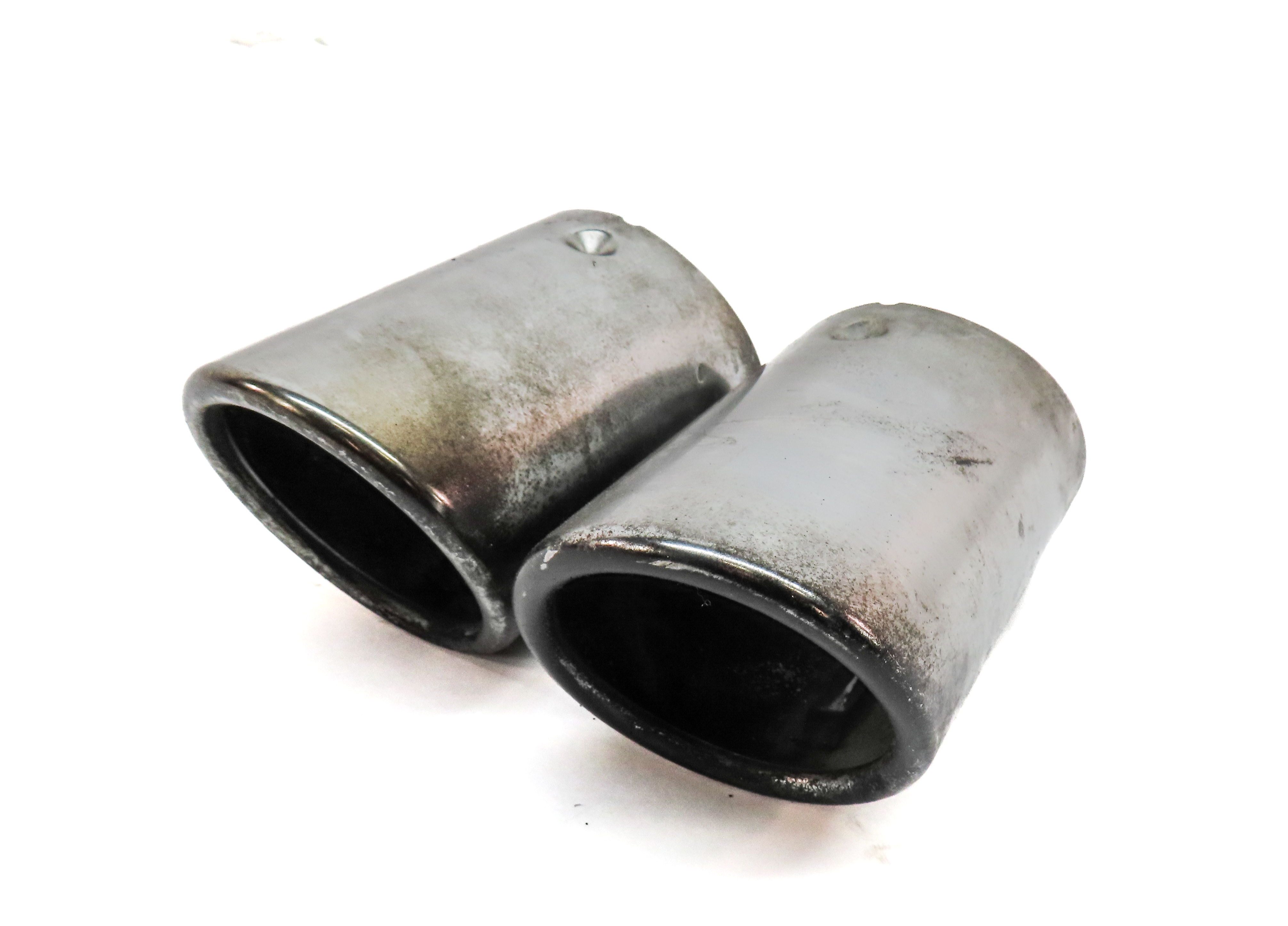 2013 BMW X3 (F25) REAR LEFT & RIGHT MUFFLER EXHAUST TRIM TIP SET (CHROME) — exact item pictured